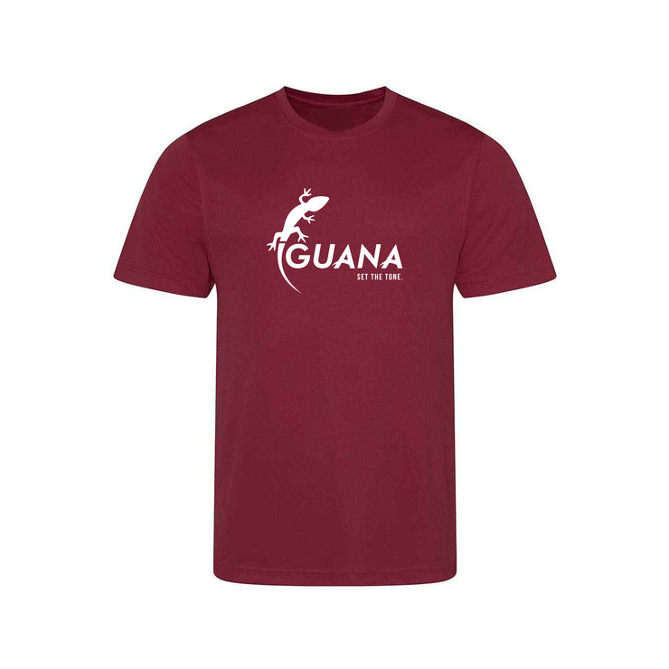 STT Tee - Burgundy/White